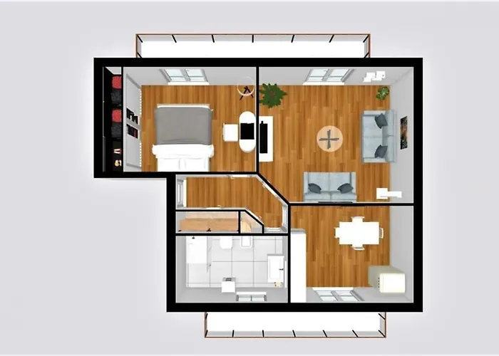 B042-functional With Balcony Suquet Apartman Cannes